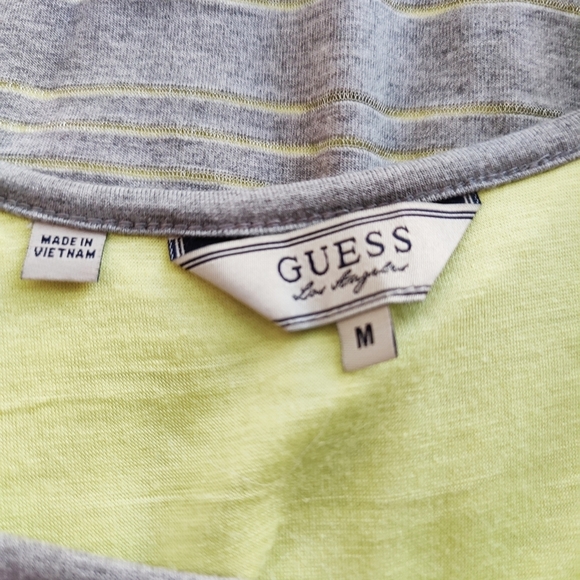 Guess Tank Dress / Gray & Neon Yellow / Medium - Picture 6 of 6